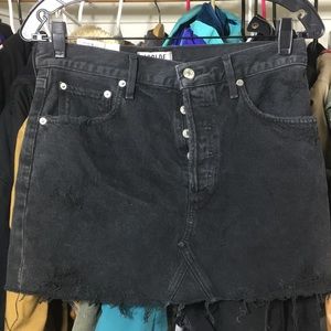 COPY - Distressed denim skirt